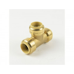 B&K LLC 6632-433 Push-On Pipe Tee, 3/4 x 1/2 x 1/2-Inch Brass