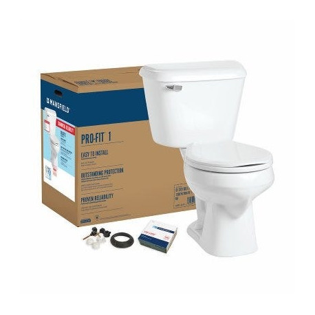 Mansfield 130CTK Complete Round-Front Toilet Kit, White