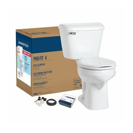 Mansfield 117CTK Pro-Fit 4 Toilet Kit, Round, White