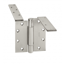 McKinney TA392 3 Knuckle Heavy Weight Hinge Set w/ 1 Anchor Hinge, 5" x 4 1/2", Dull Stainless Steel