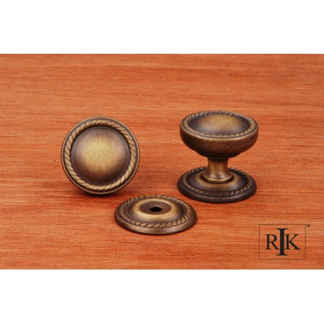 RKI CK CK 1217RB 1217 Flat Rope Knob with Detachable Back Plate