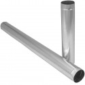 Imperial GV1254 Galvanized Furnace Pipe, 28 Gauge Galvanized, 6 x 24 in