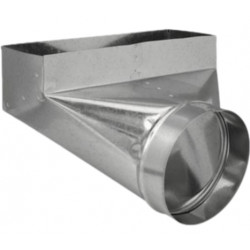 Imperial GV0627 HVAC Angle Boot, 90 Degree, Galvanized, 4 x 12 to 6 in