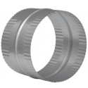 Imperial GV1 HVAC Duct Pipe Connector, Round, Crimped Ends, Galvanized