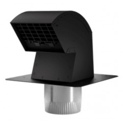 Imperial VT0640 Roof Vent Cap, Commercial Grade with Damper & Animal Screen, 4 in