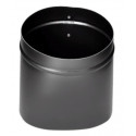Imperial BM00 Black Stove Pipe Oval-To-Round Connector, 24-Gauge