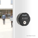Codelocks KL10BK Series Mechanical Cabinet Lock, Suitable for Upto 3/4" Thick Door, Black (Orientation-Veritcal, Left Hand, Right Hand)