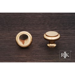 RKI CK 5214 Plain Knob with Flat Brass Insert