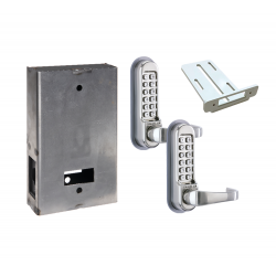 Codelocks 95615 CL515 Tubular Latchbolt ,Codefree,Passage Function, Code In/Out,Back to Back Gate Box Kit