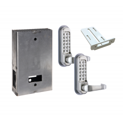 Codelocks 99165 CL515 Tubular Latchbolt, (Code free) Passage Function, Code In/Out, Back To Back Gate Box Kit