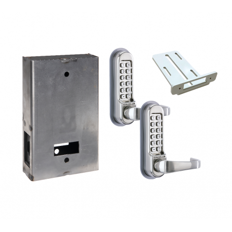 Codelocks 99165 CL515 Tubular Latchbolt, (Code free) Passage Function,Code In/Out,Back To Back Gate Box Kit