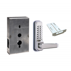 Codelocks 91817 CL415 Tubular Latchbolt, (CodeFree)Passage Function Gate Box Kit