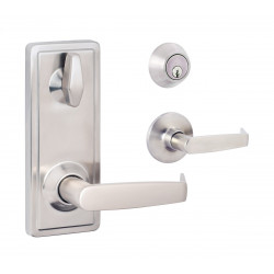 Sure-Loc Hardware IN301-CDR Grade 2 Interconnect Lock, Passage with Deadbolt