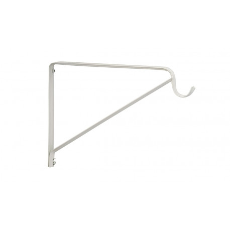 Sure-Loc Hardware SRS-3 Fixed Shelf and Rod Support, White Powder Coat