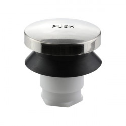 Danco 10755 Multi-Fit Touch-Toe Bathtub Drain Stopper in Brushed Nickel