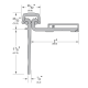 Pemko HS Series Half Surface Continuous Geared Hinge