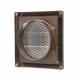 Lambro Industries 604B 4" Brown Plastic Air Intake Louver Vent