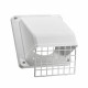 Lambro Industries 1471 4 inch Plastic Exhaust Wall Hood Vent