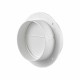 Lambro Industries 1775L 4 inch White Plastic In-Line Draft Blocker
