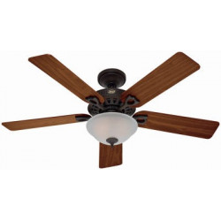 Hunter Fan Company 53057 Astoria Ceiling Fan With Bowl Light Fixture, New Bronze, 5 Blades, 52-In.