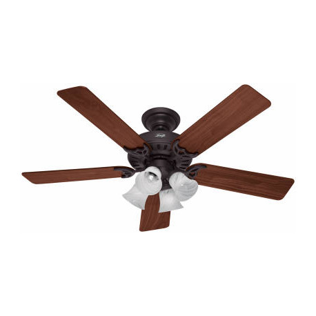 Hunter Fan Company 53067 Studio Series Ceiling Fan With Light Fixture, New Bronze, 5 Blades, 52-In.