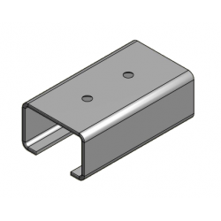 Pemko 900AN/4000 Henderson Imperial Anodized Upper Guide Channel For Sliding & Folding Door