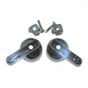 Larsen Supply Co 01-4001 Small Fit-All Chrome Plated Lever Handle W/Adapters