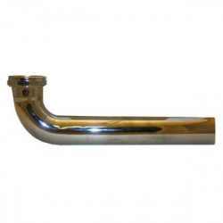 Larsen Supply Co 03-2943 22 Gauge Waste Ell With Nut 9-1/2 in