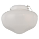 Westinghouse 77853 LED Schoolhouse Ceiling Fan Light Kit, Damp Location, White, White Opal Glass