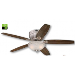 Westinghouse 72097 52" Carolina LED Indoor Ceiling Fan w/ LED Light Kit, Brushed Nickel