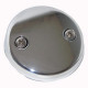 Larsen Supply Co 03-1425 2 Hole Waste And Overflow Plate With Screw