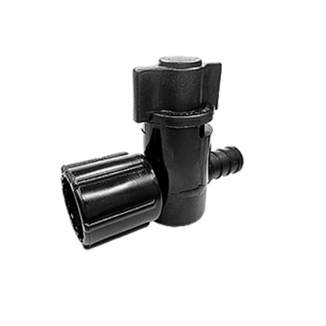 Flair-It 30892 1/2" x 1/2" FPT Black Pexlock Crimp Valve