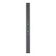 Ekey 101908 Mounting Plate CP Micro (Plus) S24 X 272 MM, Square 24X272X2.7MM ABS Grained Front Side Black