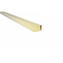 Pemko B43-96 "L" Metal Interlock Weatherstrip, Length-96", Mill Finish Extruded Bronze (Brass)