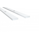 Pemko 310C Split Astragal Bar, 1/2" W x 1/8" H,Finish-Clear Anodized Aluminum