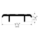Pemko 236 Carpet Separator Threshold, 1-3/4" W x 7/16" H
