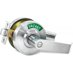 Vizilok C7F Heavy Duty Commercial Door Lock with Indicator, Satin Chrome Finish
