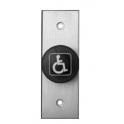 KABA PB Blue Mushroom Push Button, Handicap Label