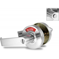 Vizilok C5F Privacy Lock IN USE or VACANT Indicator Push Button Lock and Lever