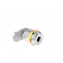 Abloy Sentry CL107 Cam Lock, Length-5/8", 2 KP, Brass, Finish-Bright Chrome