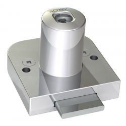 Abloy Sentry OF220 Cabinet Lock, Straight Latch, Max. Door Thickness-19 mm Finish-Bright Chrome