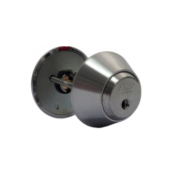 Abloy Sentry CYL413 Cliq 1X Cylinder Lockable TT w/o Keys & Bolt, Brushed Chrome