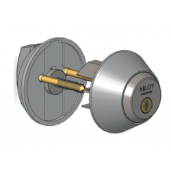 Abloy Sentry CYLP412T_828060 Cliq Cylinder, Master Keyed w/o Keys, Brushed Chrome
