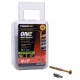 Hillman 116847 One Flat Exterior Bronze Multi Material Screws, (10 X 3") 64 Pack