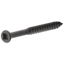 Hillman 41906 Project Center Square Drive Black Phosphate Trim Screws (6 X 2-1/4") 50 Pack