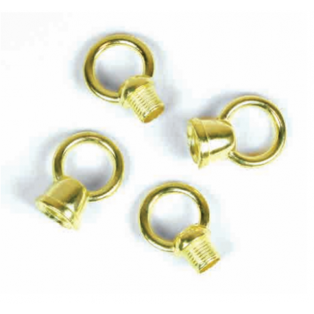 Jandorf 60243 1"D, 1/8IP Brass Male & Female Loop, 4pk.
