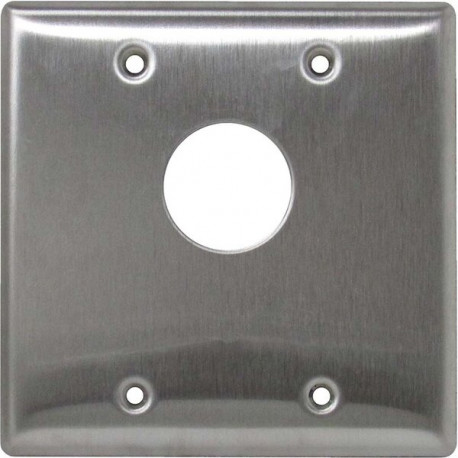 Camden CM-3200 / CM3500 Series Double Gang Key Switch - Stainless Steel Faceplate