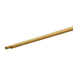 K & S Precision Metal 81 Square Brass Tube, 0.014" Thick X 12" Long (2 Pieces)