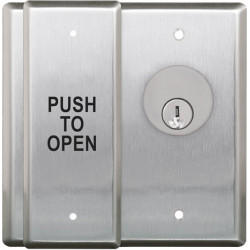 Camden Door Control CM-2510/2520 Series Double Gang Push Plate Switch