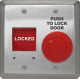 Camden CM-AF550R Double Gang Mushroom Push Button Push to Lock with LED Annunciator